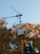 Мачта с антеннами для эфирного TV, связи GSM и интернета